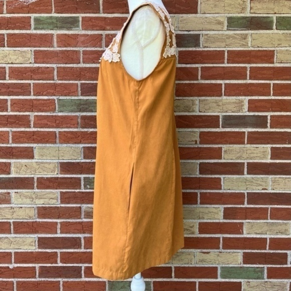 Anthropologie Plenty by Tracy Reese Embroidered Rosette Yellow Mini Dress 👗 - Picture 5 of 9